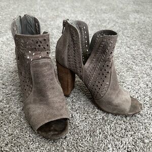 Carlos by Carlos Santana Peep-Toe Ankle Boots